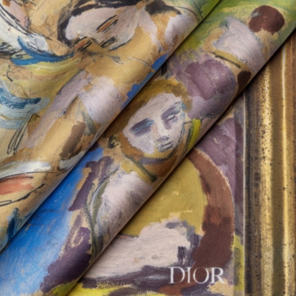 DIOR x Duncan Grant NWT men’s silk scarf summer 2023 - Picture 3 of 16